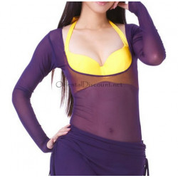 Body de danse sous poitrine violet
