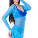 Body de danse sous poitrine turquoise