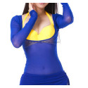 Body de danse sous poitrine bleu 