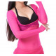 Body de danse sous poitrine fuschia