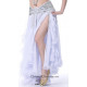 Jupe de danse doublée et ouverte blanche