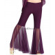 Pantalon de cours de danse orientale voilé VIOLET