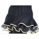 Pantalon de danse et sa jupette à volants noir et or