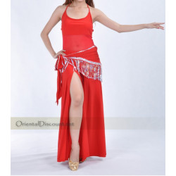 Tenue de cours de danse orientale rouge