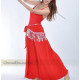 Tenue de cours de danse orientale rouge