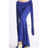 Pantalon de danse à franges latérales bleu nuit