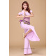 Tenue d'entraînement de danse orientale 2 pièces couleur parme
