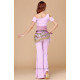Tenue d'entraînement de danse orientale 2 pièces couleur parme
