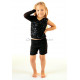 Ensemble de danse à franges enfant 2 pièces couleur or