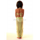 Tenue de danse orientale enfant top pantalon à paillettes vert clair