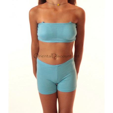 Short enfant turquoise 6/10 ans