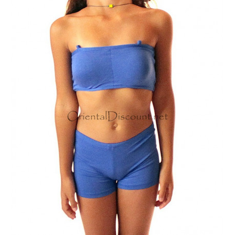 Short enfant bleu roy 6/10 ans