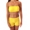Bandeau soutien gorge enfant de danse orientale jaune