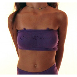 Bandeau soutien gorge enfant de danse orientale violet
