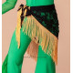 Ceinture de danse orientale bicolore dentelle noir et jaune