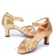 Chaussures de danse orientale couleur or
