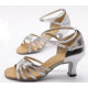 Chaussures de danse orientale couleur argentée