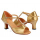 Chaussures de danse orientale couleur or et strass