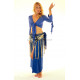 Top de cours de danse orientale bleu foncé