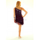Robe latine 3 pièces violet
