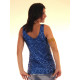 Débardeur de danse à paillettes couleur bleu nuit