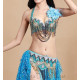 Ensemble de danse orientale 2 pièces couleur turquoise