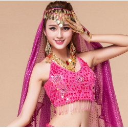 Voile de danse orientale et indienne pour la tête