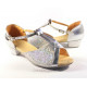 Chaussures de danse orientale couleur argent enfant