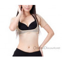 Top de danse court sous poitrine couleur chair
