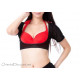 Top de danse court sous poitrine noir