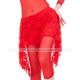 Ceinture de danse orientale dentelle rouge