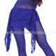Ceinture de danse orientale dentelle bleu roy
