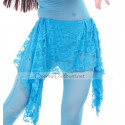 Ceinture de danse orientale dentelle turquoise