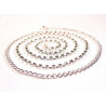 Chaine de taille strass argent