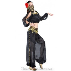 Tenue orientale top sarouel noir