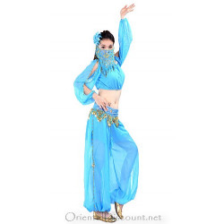 Tenue orientale top sarouel bleu ciel