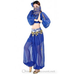 Tenue orientale top sarouel bleu nuit