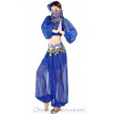 Tenue orientale top sarouel bleu nuit