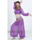 Tenue orientale top sarouel violet