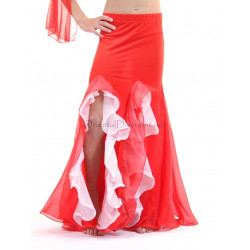 Jupe de danse orientale enfant 10/12 ans rouge
