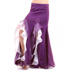 Jupe de danse orientale enfant 10/12 ans violet foncé