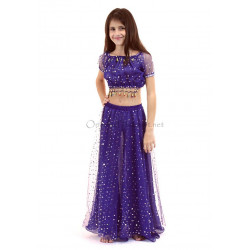 Tenue orientale enfant 2 pièces bleu nuit