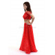 Tenue orientale enfant 2 pièces rouge