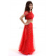 Tenue orientale enfant 2 pièces rouge