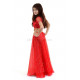 Tenue orientale enfant 2 pièces rouge