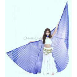 Ailes d'isis enfant de danse orientale couleur bleu roy