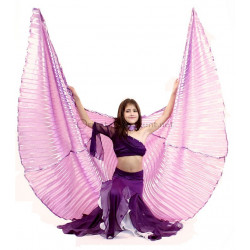 Ailes d'isis enfant de danse orientale couleur violet opaque