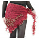 Ceinture de danse orientale brodé "froufrou" 