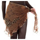 Ceinture de danse orientale brodé "froufrou" 