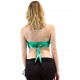 Bustier de danse orientale dos nu vert